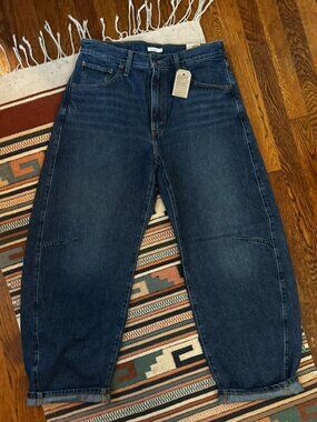 Levi’s Cinch Barrel Jeans 31x29 Tapered Leg Blue Denim NWT